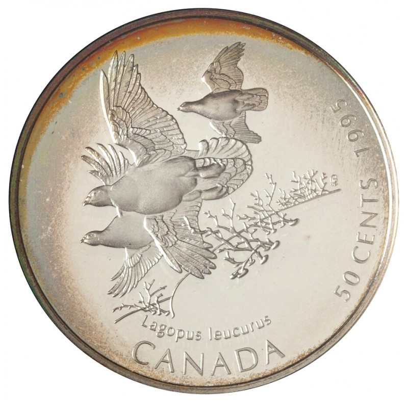 1995 Canada On The Wing 50Cent Birds of Canada Silver 4Coin Set